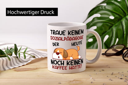 Traue keinem Sozialpädagoge | Pädagoge Geschenkidee Humor Tasse