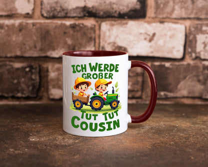Ich werde Großer Cousin | Familie Bauer lustiger Spruch Geschenk Geschenkidee