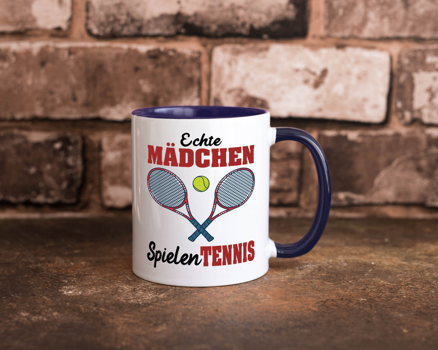 Echte Mädchen Spielen Tennis | Sport Geschenkidee Humor Tasse