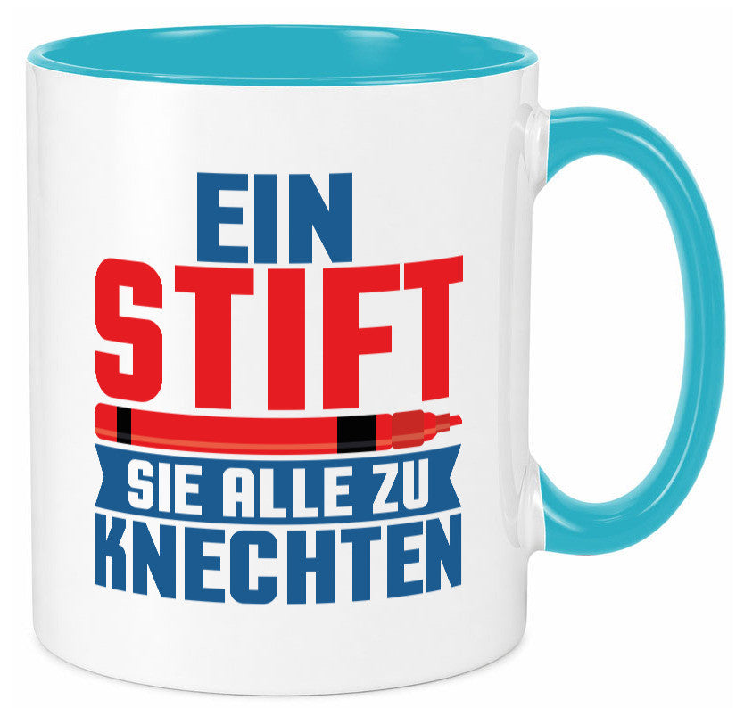 Knechten | Lehrerin Lehrer Unterricht Kollege v2 lustiger Spruch Geschenk Tasse