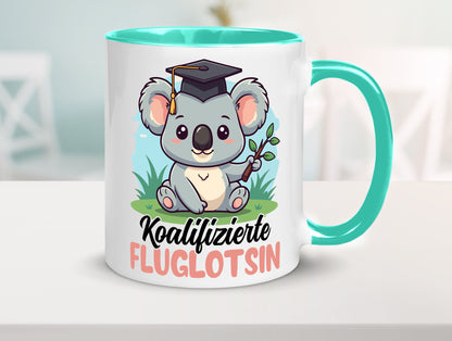 Koalifizierte Fluglotsin | Flughafen Flugverkehr lustiger Spruch Geschenk Humor