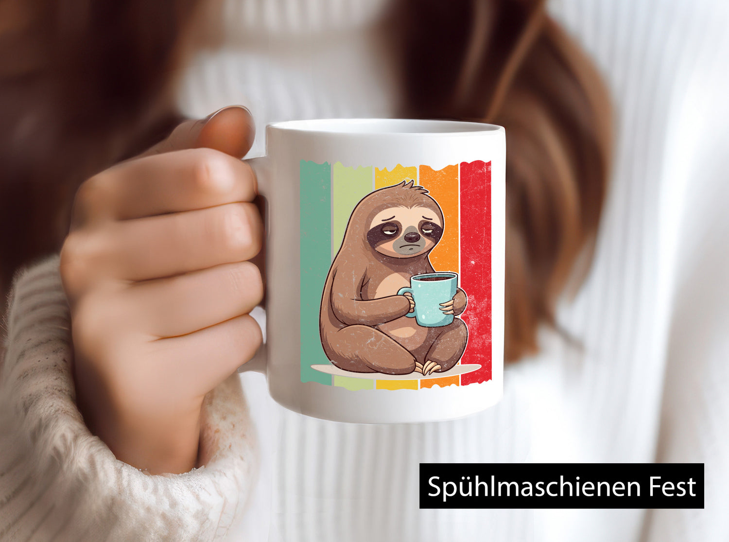 Bevor du Fragst nein | Faultier Kaffee Ich hasse menschen lustig Tierliebhaber