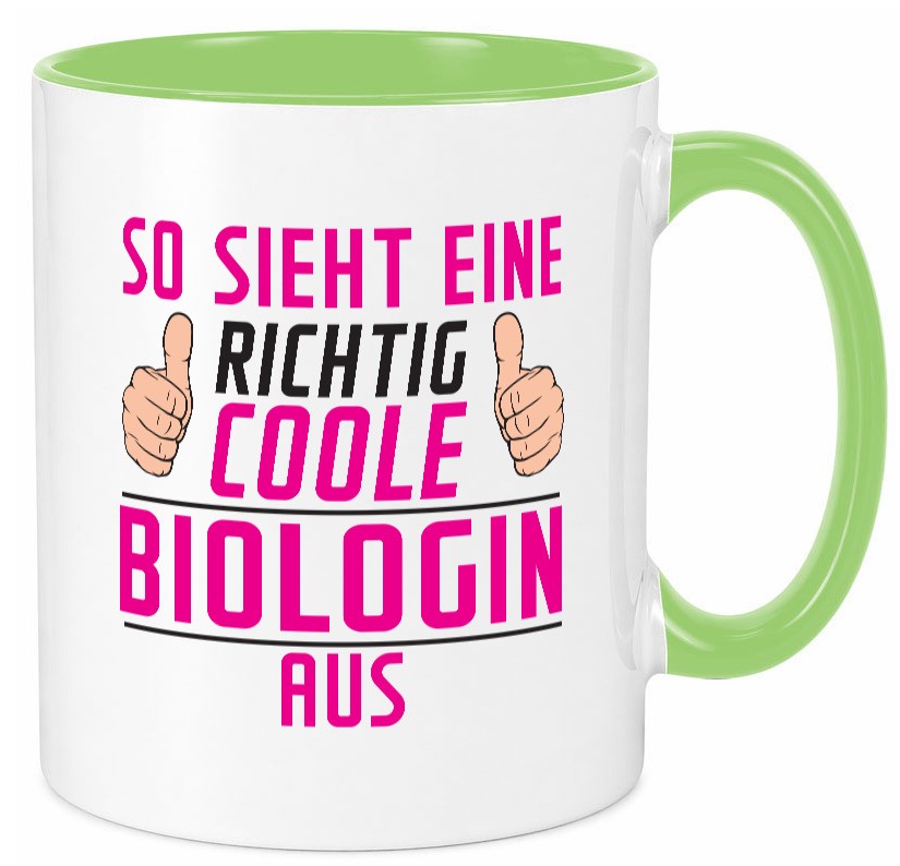 Richtig Coole Biologin | Biologie Naturforscherin Geschenkidee Humor Tasse