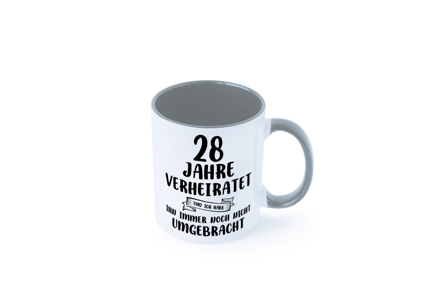 28 Jahre Verheiratet, immer noch am Leben! Geschenkidee Humor Tasse