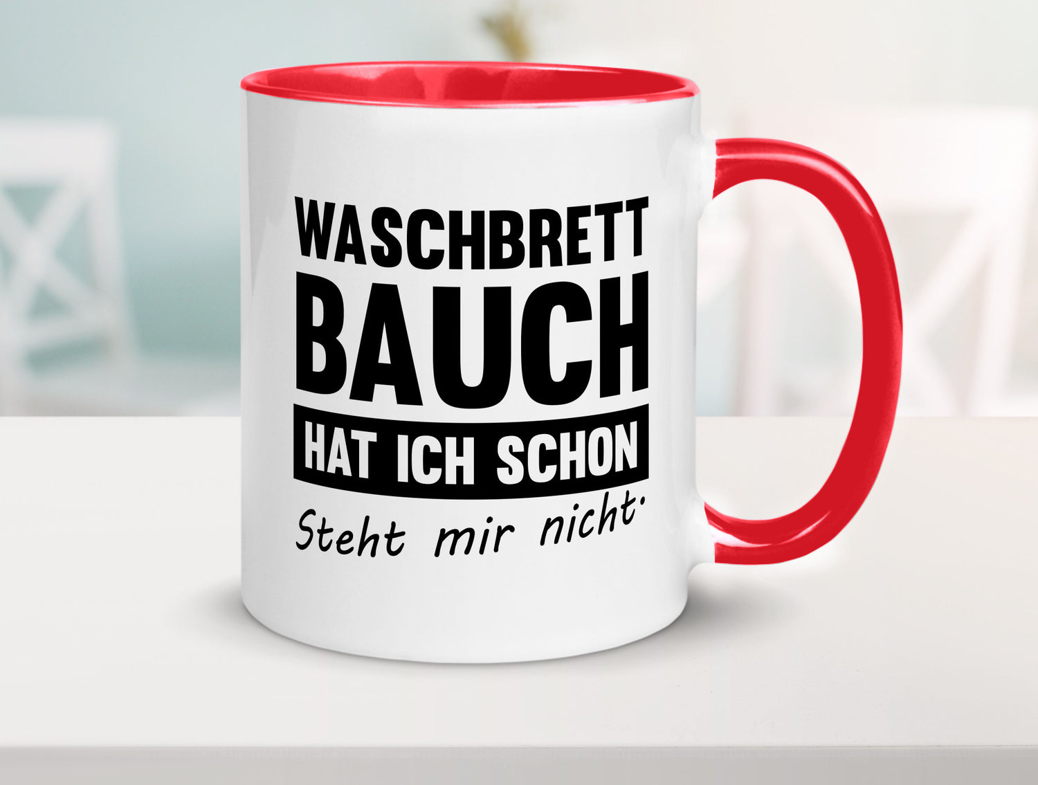 Waschbrettbauch steht mir nicht | Sixpack Gym lustiger Spruch Geschenk Humor