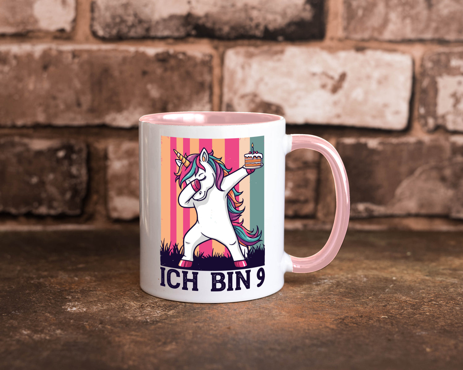 9 Geburtstag | Einhorn Damping Mädchen Humor Geschenkidee Tasse