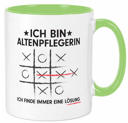 Lösung Finden: Altenpflegerin | Pflegepersonal lustiger Spruch Geschenk Humor