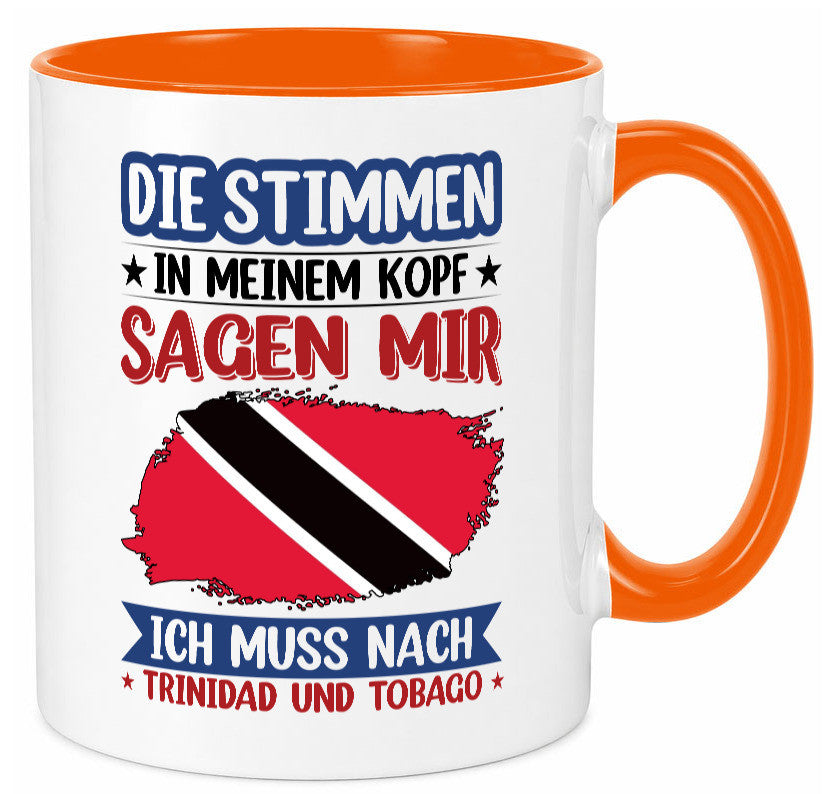 Trinidad und Tobago | Urlaub Stimmen in meinem Kopf v2 Geschenkidee Humor Tasse