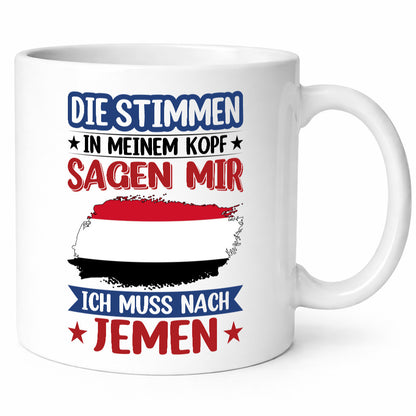 Jemen | Urlaub Stimmen in meinem Kopf Traumland Geschenk Humor Geschenkidee
