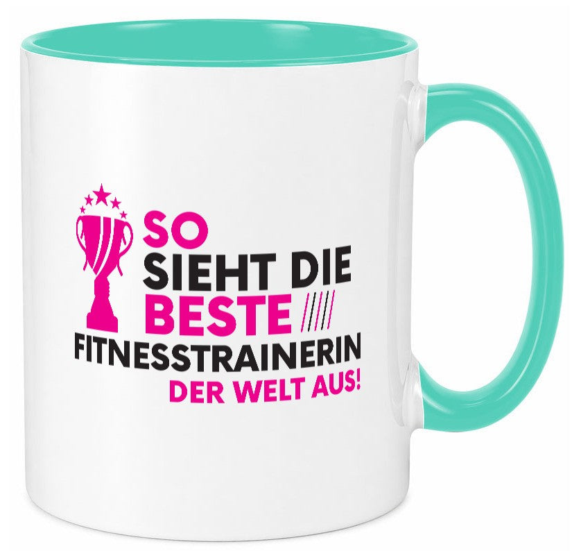 Die Weltbeste Fitnesstrainerin | Trainerin Sport lustig Humor Geschenkidee Tasse
