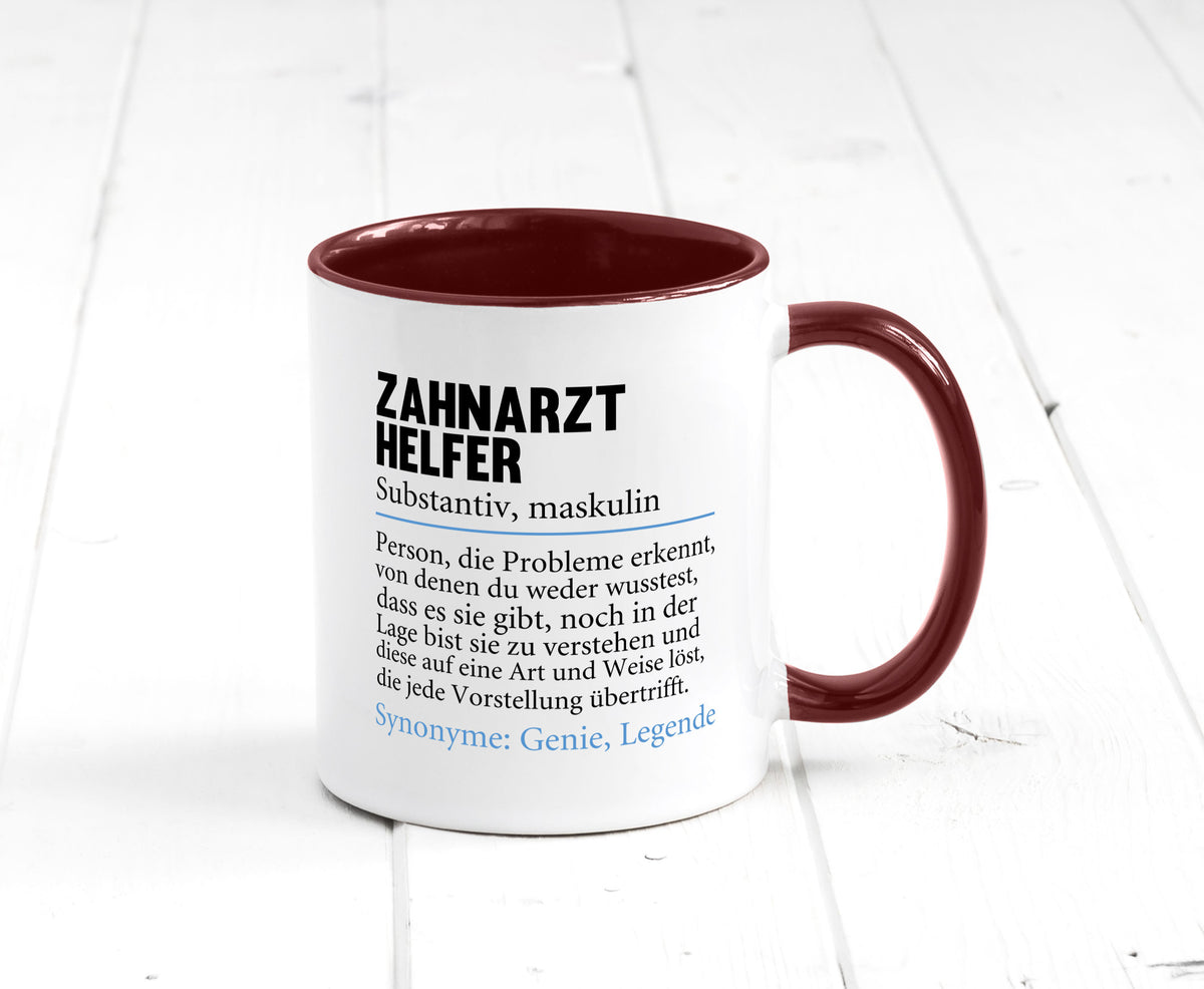 Zahnarzthelfer | Spruch Humor Zahnmedizin Geschenkidee Tasse