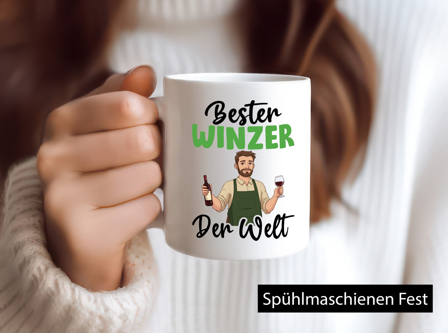 Bester Winzer | Weinbauer Wein v2 Humor Geschenkidee Tasse