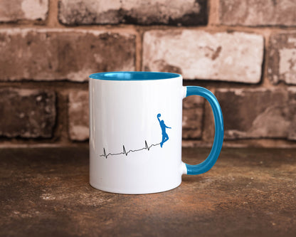 Herzschlag Basketball | Motiv Sport Ballsport Humor Geschenkidee Tasse