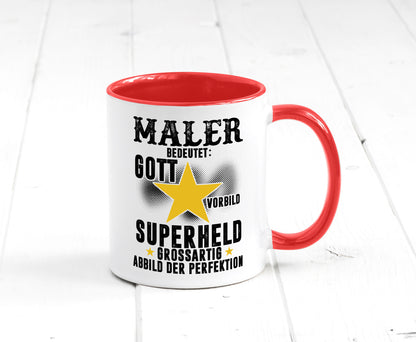 Bedeutung von Maler | Malerei Humor Geschenkidee Tasse