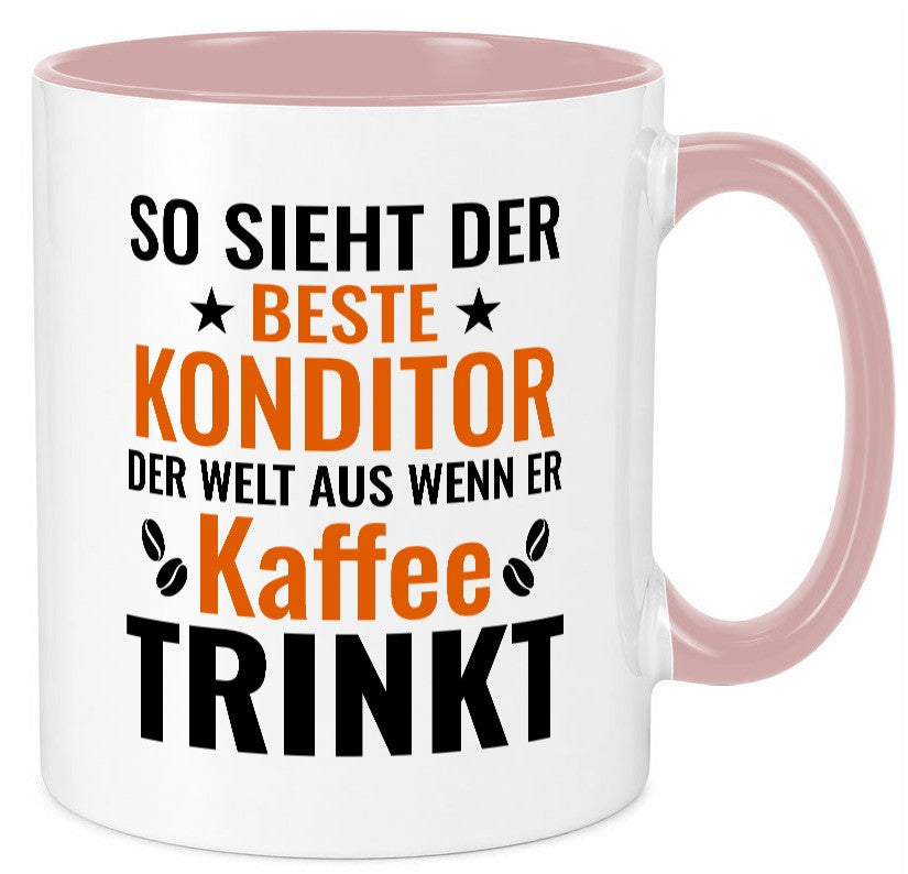 Kaffee trinkt: Konditor | Konditorei lustiger Spruch Geschenk Humor Tasse