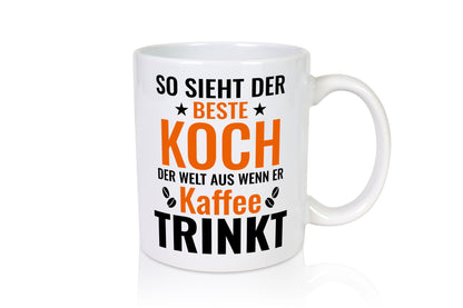 Kaffee trinkt: Koch | Chefkoch Geschenkidee Arbeit Kollegen Büro Humor Tasse
