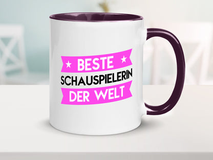 Beste Schauspielerin | Theater lustiger Spruch Geschenk Humor Geschenkidee Tasse