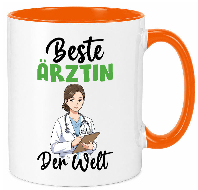 Beste Ärztin | Medizin Doktorin Fachärztin v2 Humor Geschenkidee Tasse