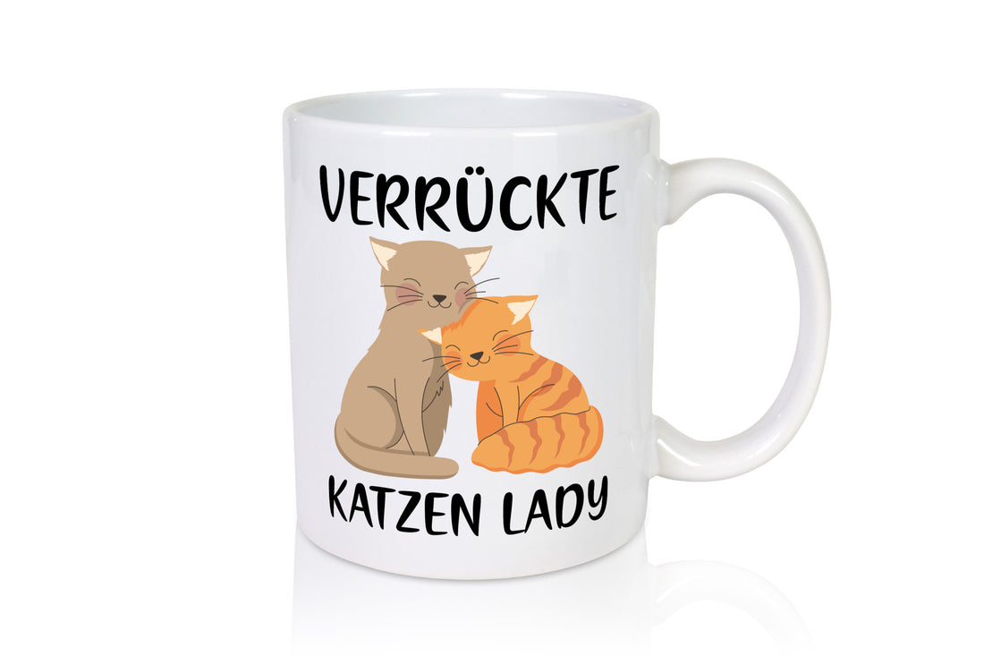 Verrückte Katzen Lady | Ich liebe Katzenliebhaber Geschenk Tierliebhaber Humor Tasse