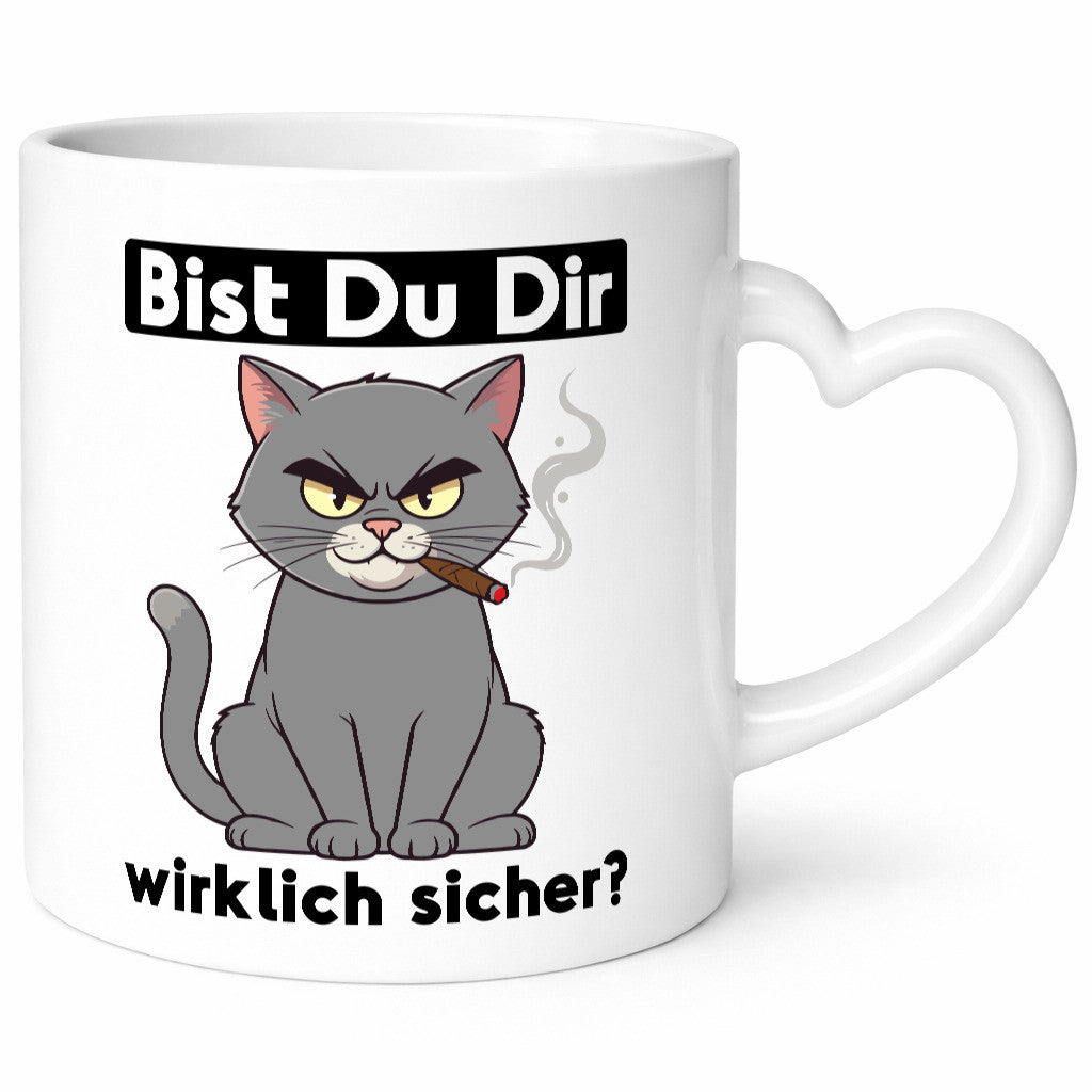 Bist du dir wirklich sicher? | Böse Katze Geschenk Tierliebhaber Humor lustiger