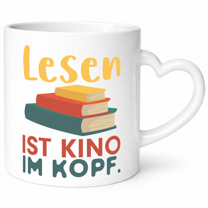 Buch Spruch | Lesen Tasse Bücherwurm Kopfkino Geschenkidee Humor