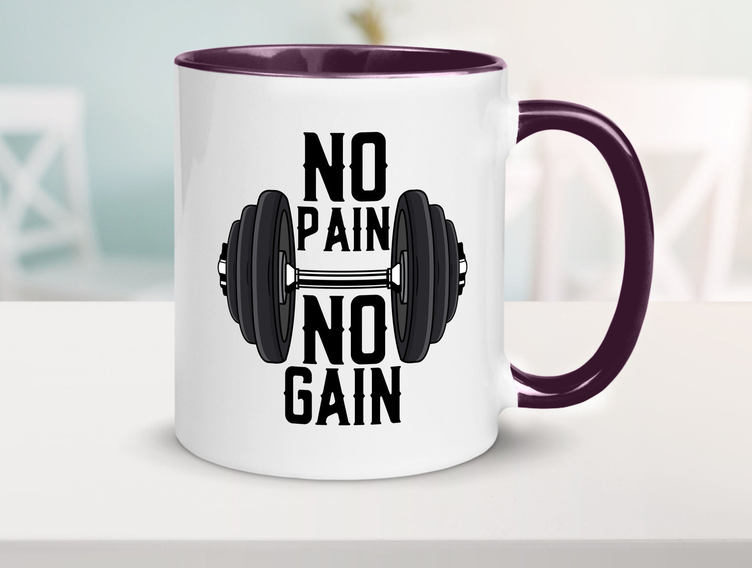 No Pain Gain | Training Motivation Fitness Pumpen lustig Humor Geschenkidee
