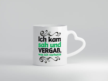 Ich kam sah und vergaß was vorhatte Geschenkidee Humor Tasse