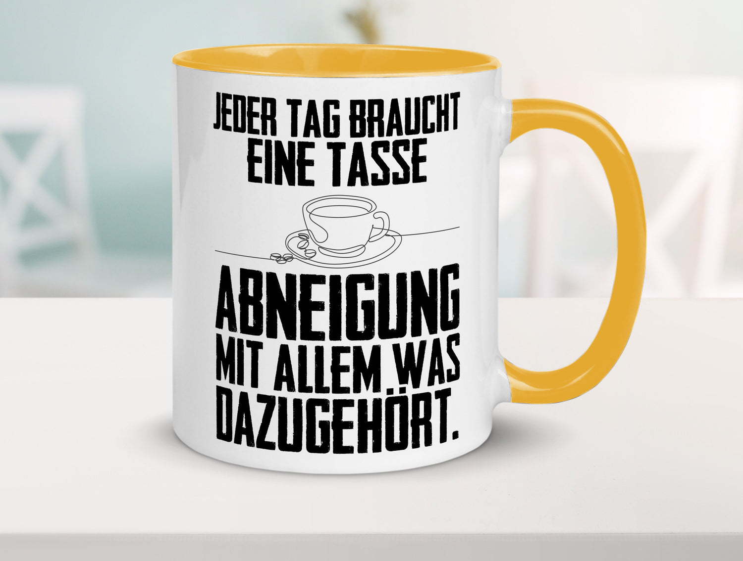 Abneigungstasse Humor Geschenkidee Tasse