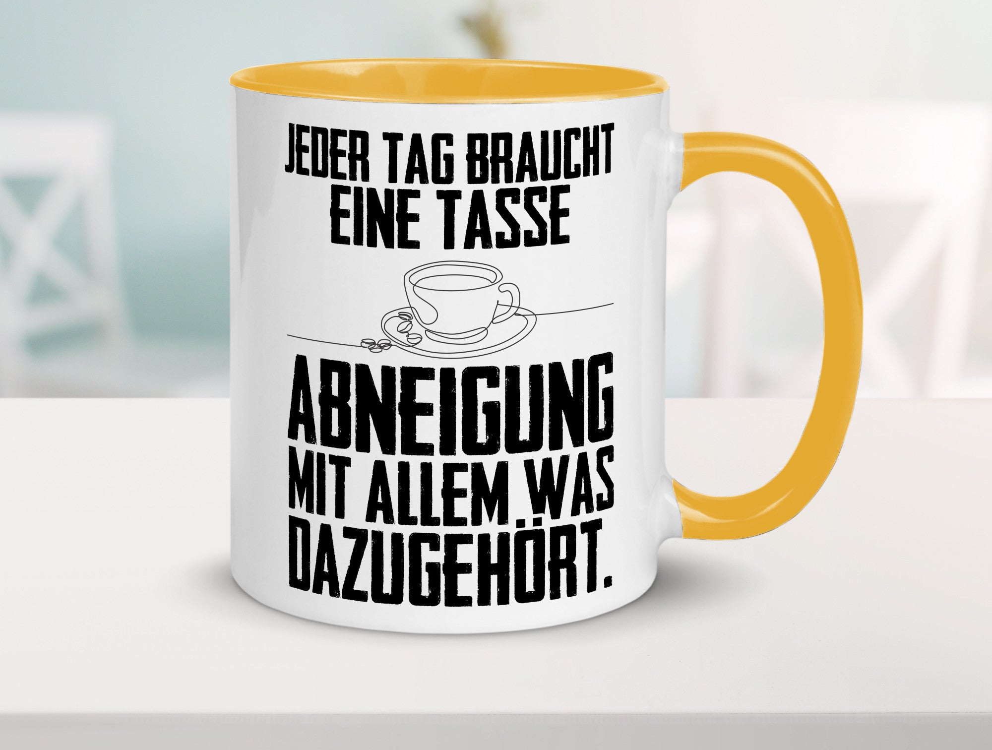 Abneigungstasse Humor Geschenkidee Tasse