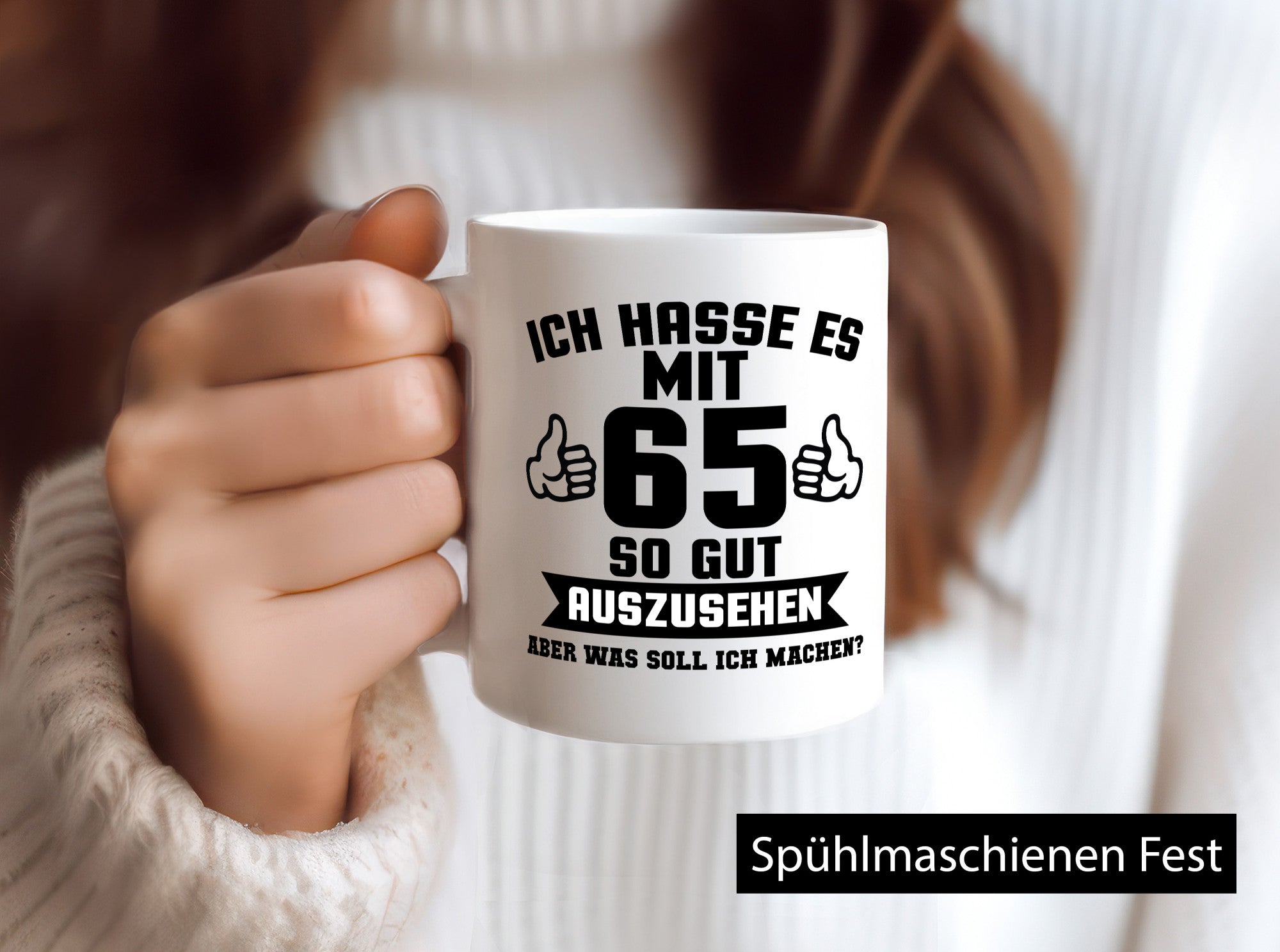 Gut aussehen mit 65 | Zahl Daumen hoch Geschenk Humor Geschenkidee lustiger