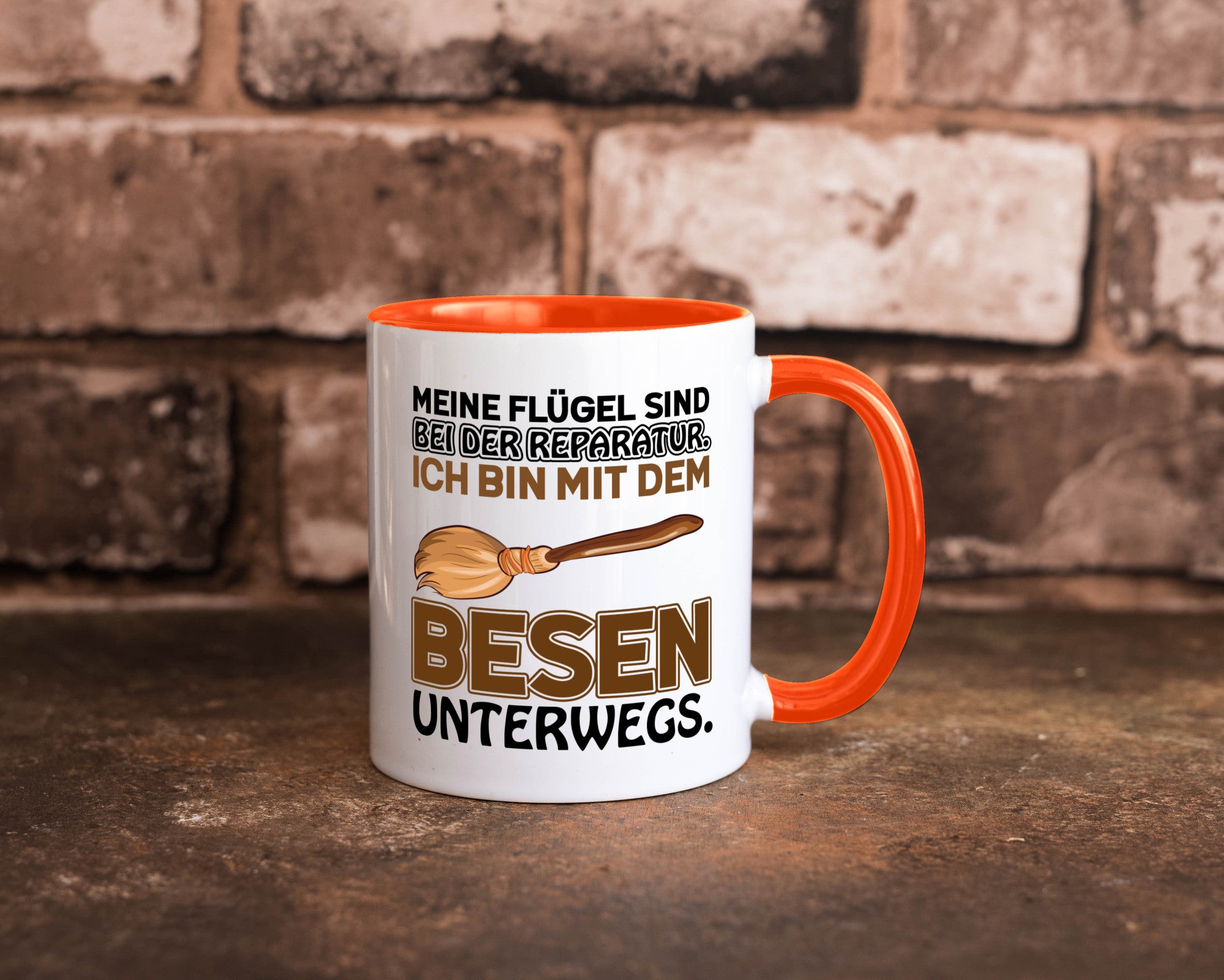 Flügel Reperatur lustig Humor Geschenkidee Geschenk Tasse