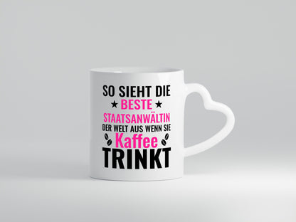 Kaffee trinkt: Staatsanwältin | Anwältin witzig Humor Geschenkidee Geschenk