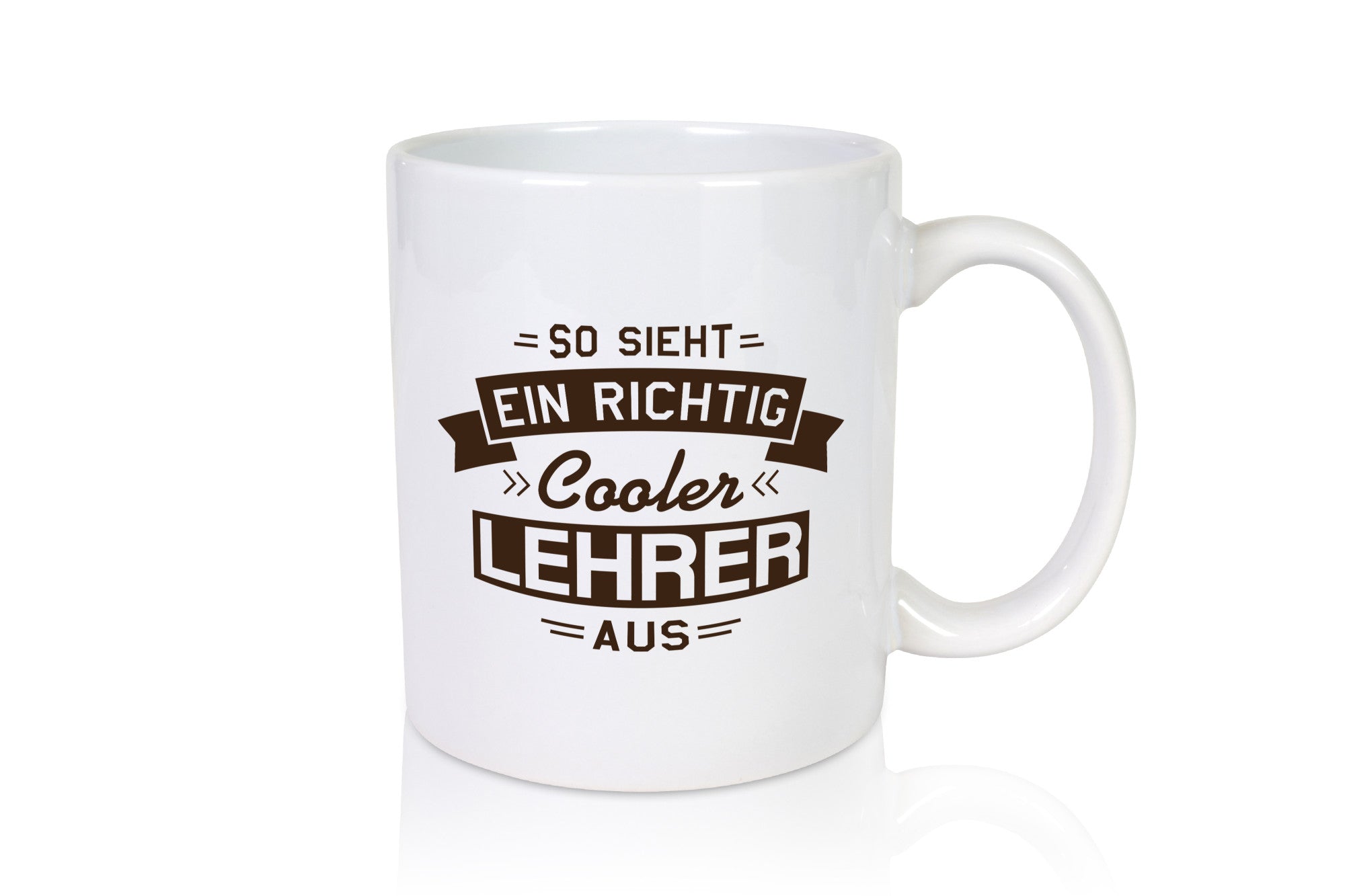 Cooler Lehrer | Pfeile Striche lustig Humor Geschenkidee Geschenk Tasse