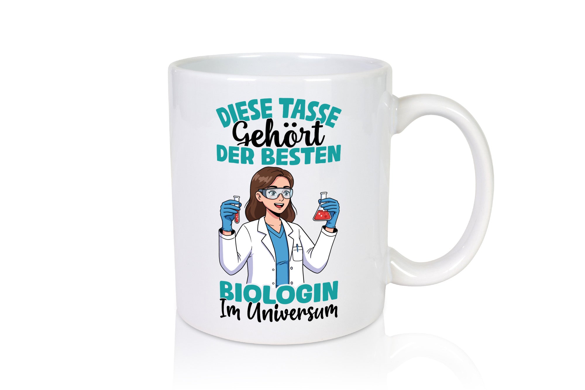 Im Universum: Biologin | Biologie Naturforscherin Geschenkidee Humor Tasse