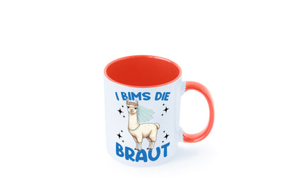 I Bims die Braut | Lama JGA Hochzeit lustig Humor Geschenkidee Geschenk Tasse