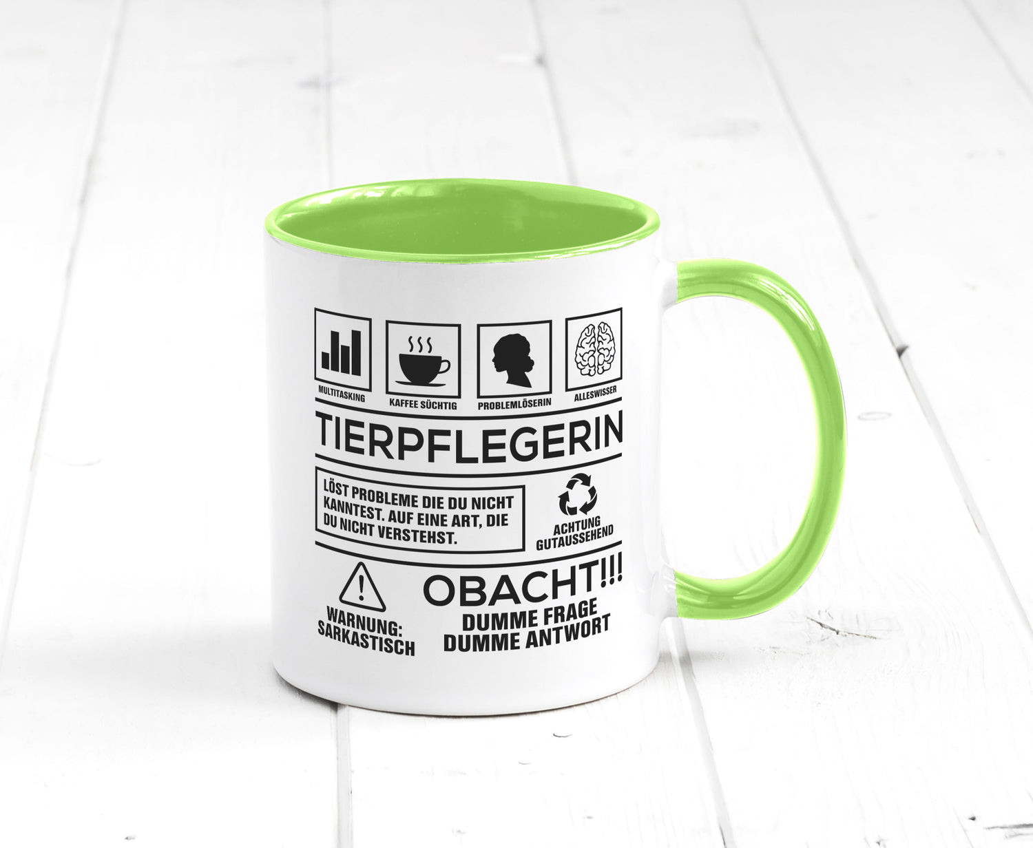 Achtung Probleme Tierpflegerin | Pflegeberuf Tierheim lustiger Spruch Geschenk