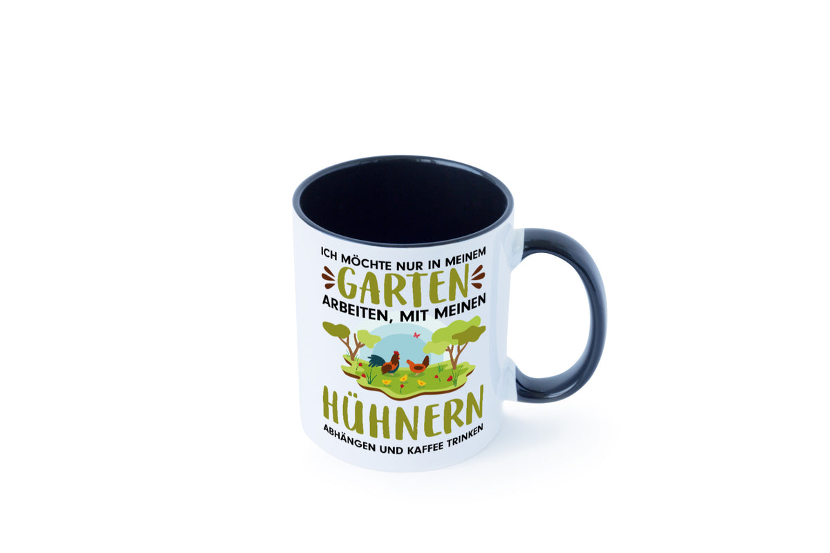 Garten Hühner | Gartenarbeit Tasse Bauernhof Spruch lustiger Geschenk Arbeit