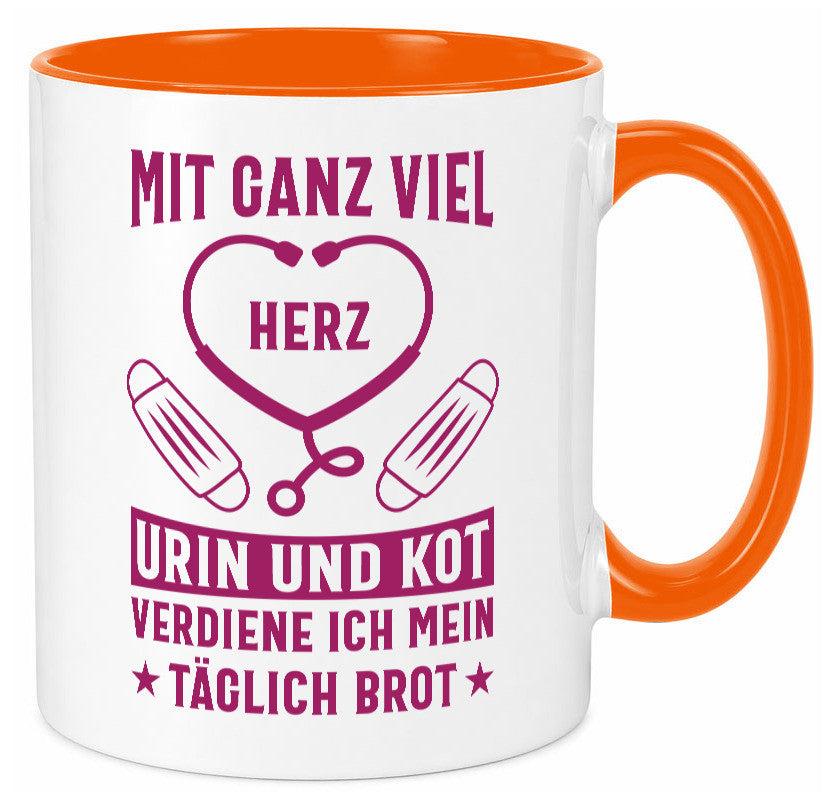 Herz, Urin, Kot, damit verdien ich mein Brot | Stethoskop Geschenk Humor