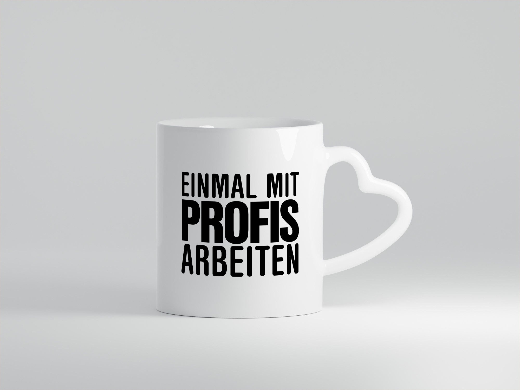 Mit Profis arbeiten | Arbeit Kollegen Sarkasmus Geschenkidee Büro Humor Tasse