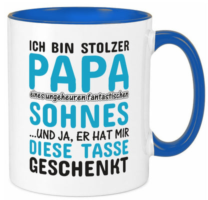 Stolzer Papa | Vater Tasse Fantastischer Sohn Humor Geschenk Familie