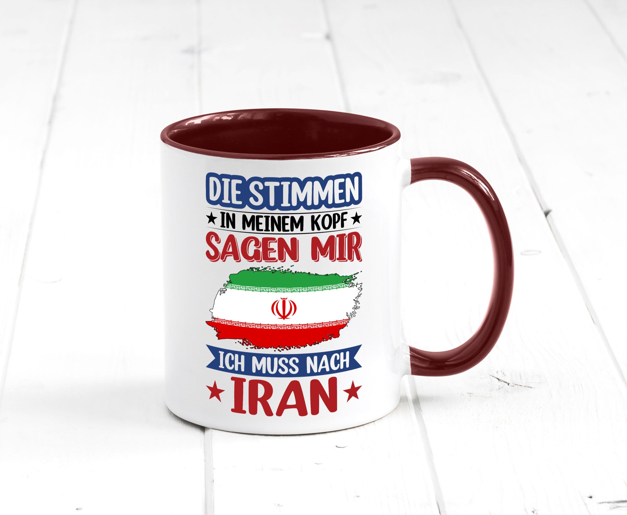 Iran | Urlaub Stimmen in meinem Kopf Traumland Humor Geschenkidee Tasse