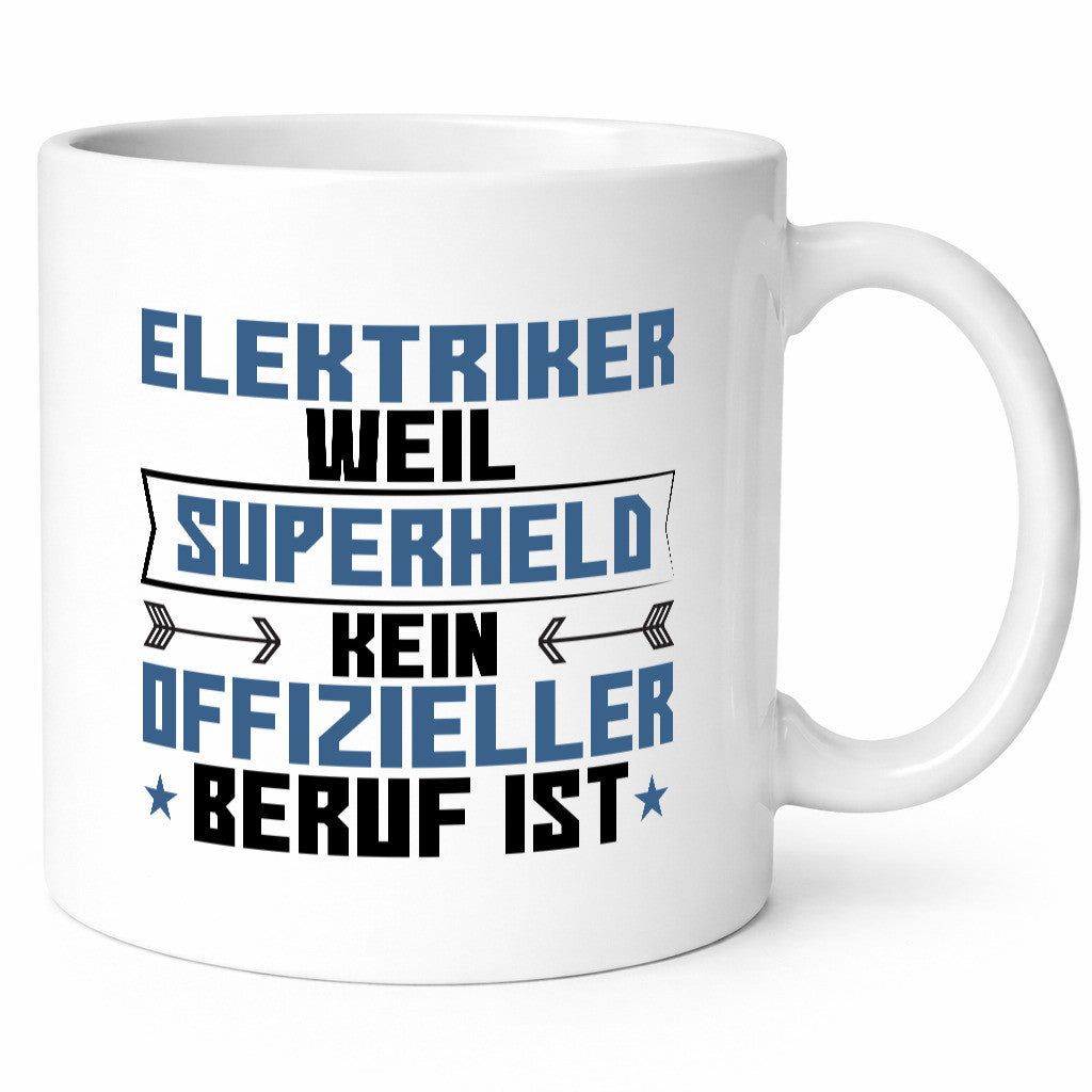 Superheld Elektriker | Elektronik Elektrotechnik Geschenkidee Humor Tasse