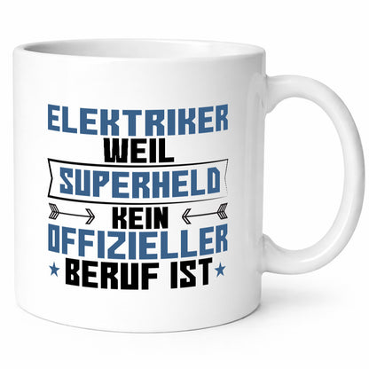 Superheld Elektriker | Elektronik Elektrotechnik Geschenkidee Humor Tasse