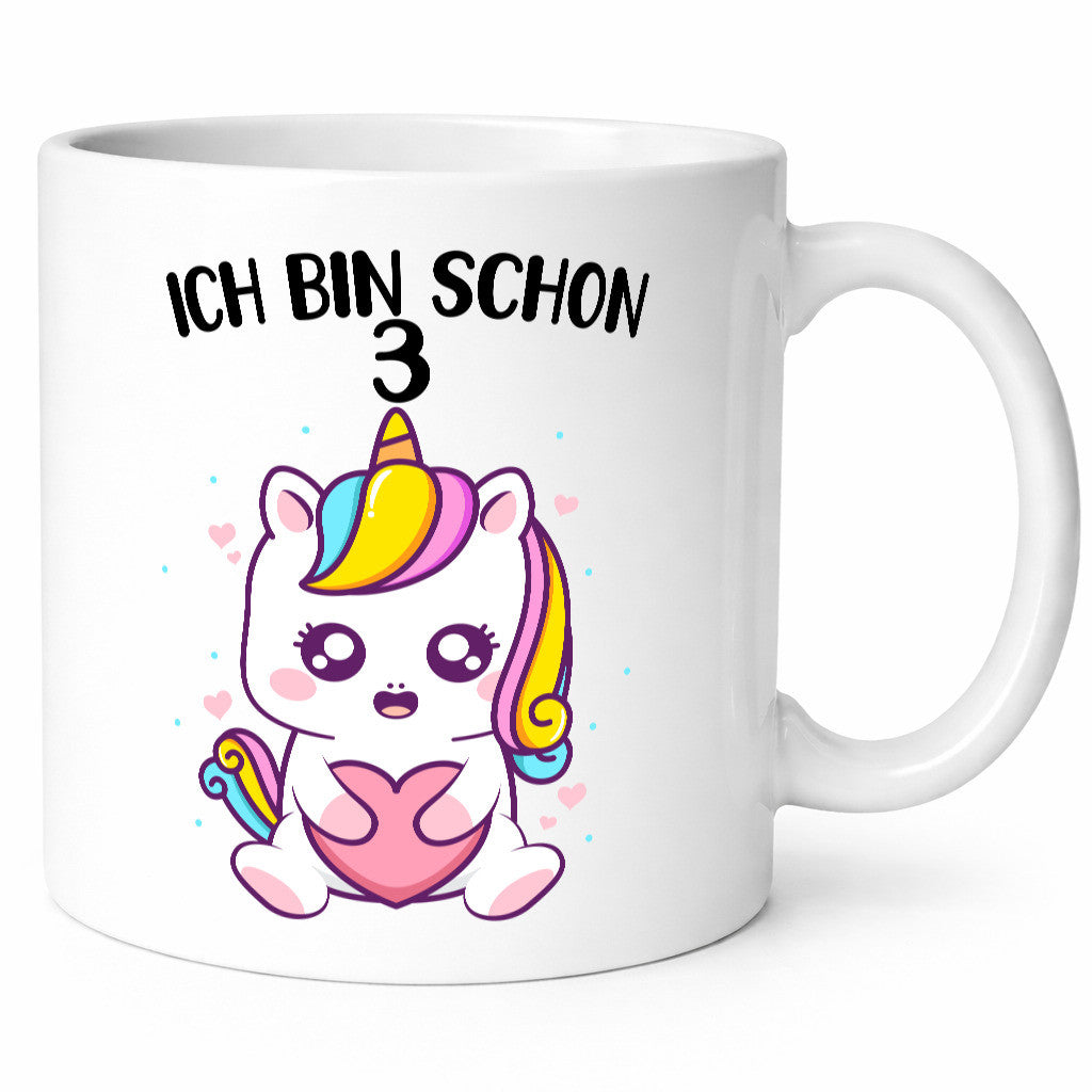 3. Geburtstag | Ich bin schon 3 Jahre Einhorn Mädchen lustig Geschenkidee