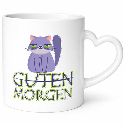 Guten Morgen Katze v2 lustig Tierliebhaber Humor Geschenk Tasse