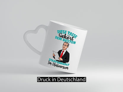 Im Universum: Staatsanwalt | Anwalt Jurist Humor Geschenkidee Tasse