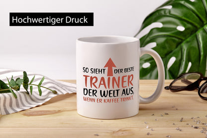So sieht Bester Trainer der Welt aus | Kaffee Humor Geschenkidee Tasse