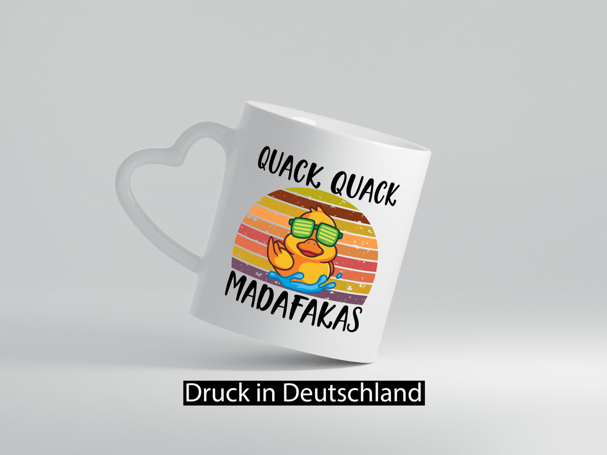 Quack Madafakas | Kollege Entenliebhaber lustig Arbeit Kollegen Büro Geschenk Tasse