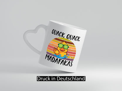 Quack Madafakas | Kollege Entenliebhaber lustig Arbeit Kollegen Büro Geschenk Tasse