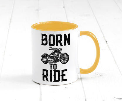 Born to ride | Biker Tasse Motorradfahrer Motorrad lustiger Spruch Geschenk